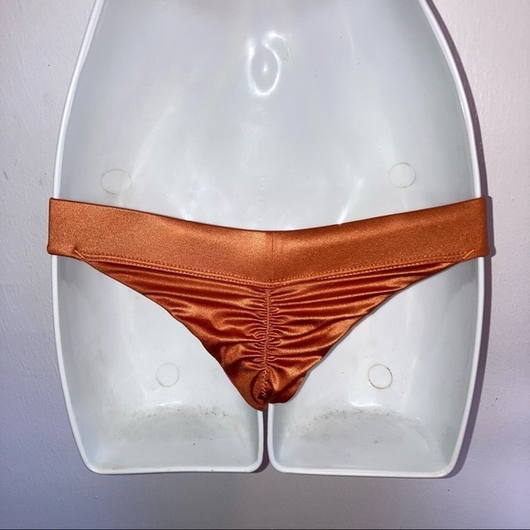 Salty Mermaid 2pc Bandeau Burnt Orange Bikini Set XS - Picture 8 of 9